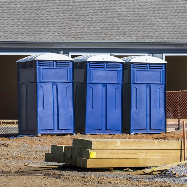 are there any restrictions on where i can place the porta potties during my rental period in Robie Creek